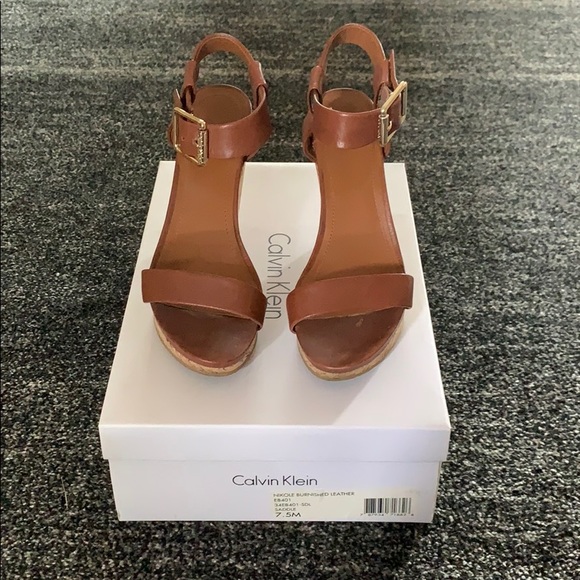calvin klein nikole wedge